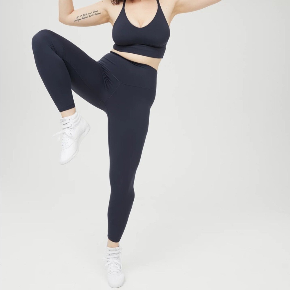 Aerie Real Me High Rise 7/8 Legging Offline Navy Blue Women's Size XL