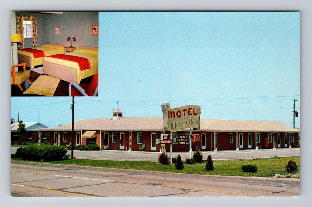 Greenfield IN-Indiana Motel Weston Vintage Postcard Standard Souvenir Postal PC
