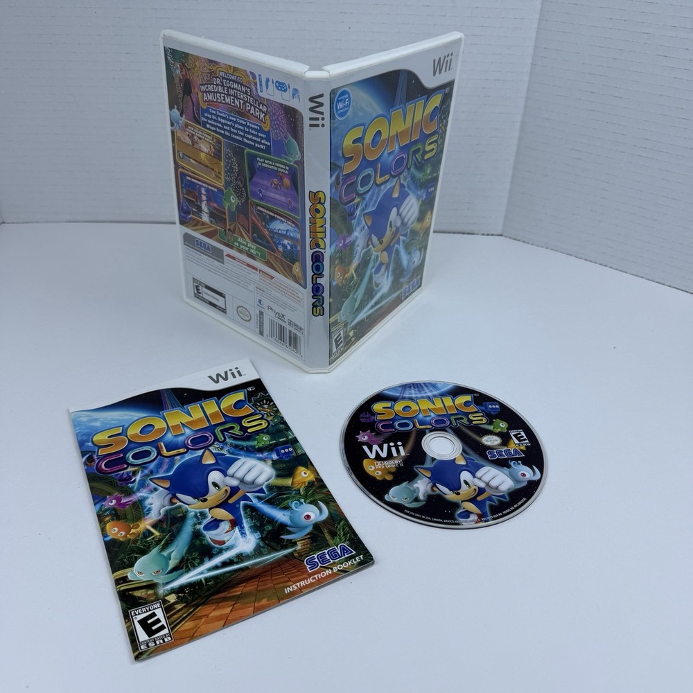 Sonic Colors (Nintendo Wii, 2010) CIB - Tested & Working