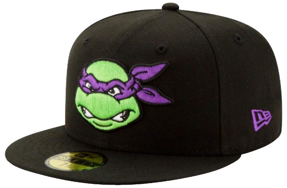 New Era Donatello Black Purple Cap 59Fifty Fitted Limited Custom Edition