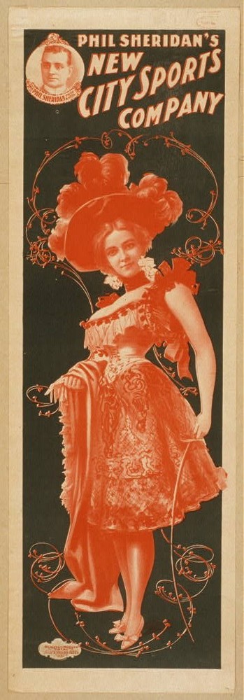 Photo:Phil Sheridan New City Sports Company Vaudeville Poster 1899