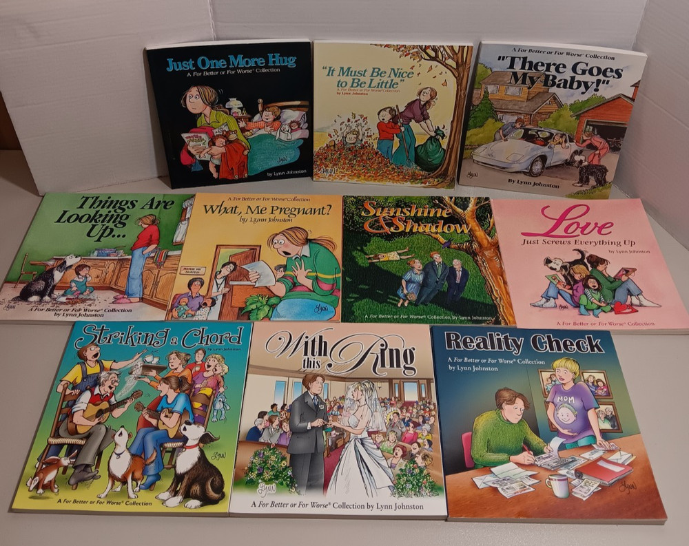 Lot of 10 For Better or For Worse Lynn Johnston Comic Strip Collection Nice