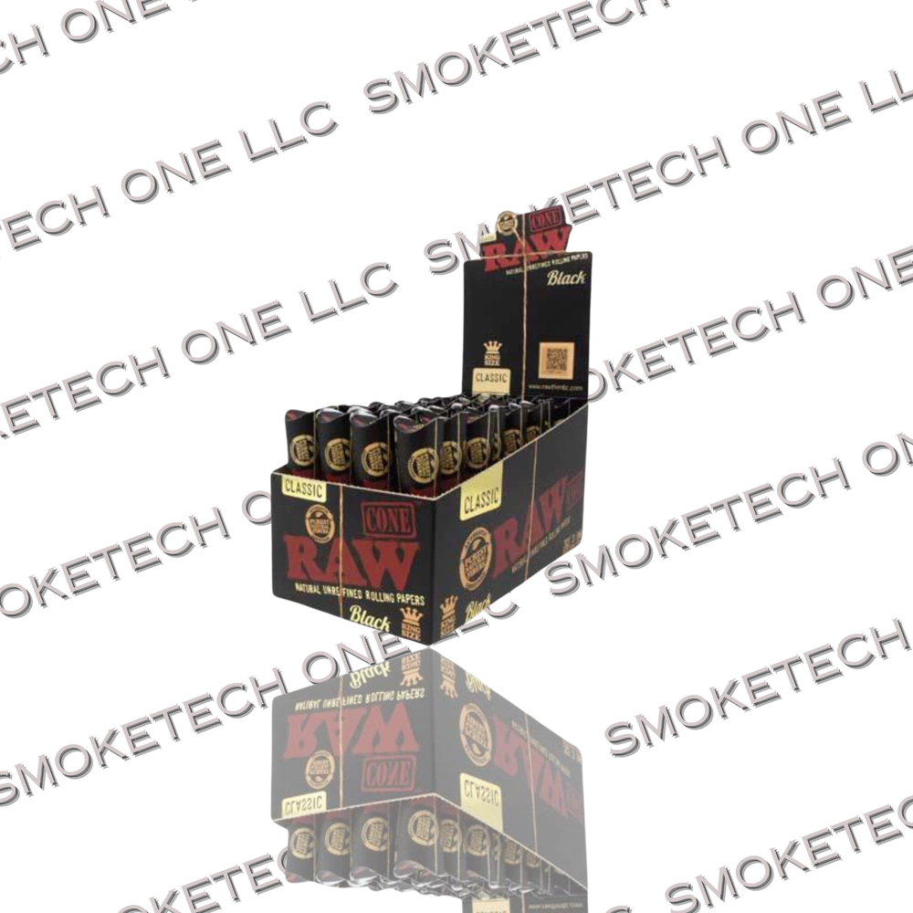 RAW Black King Size Cones 3 CT - 32 Pack Display  