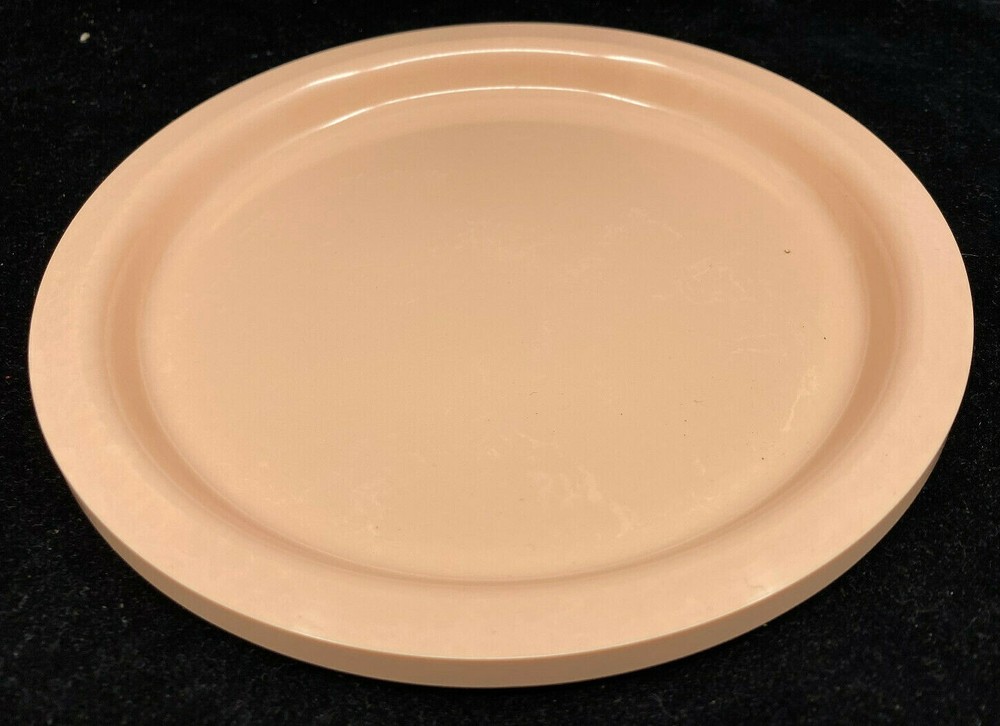 1 Salad Plate Kasen Peter Pan Indiana Peach Plastic Stacking Melamine MCM MOD