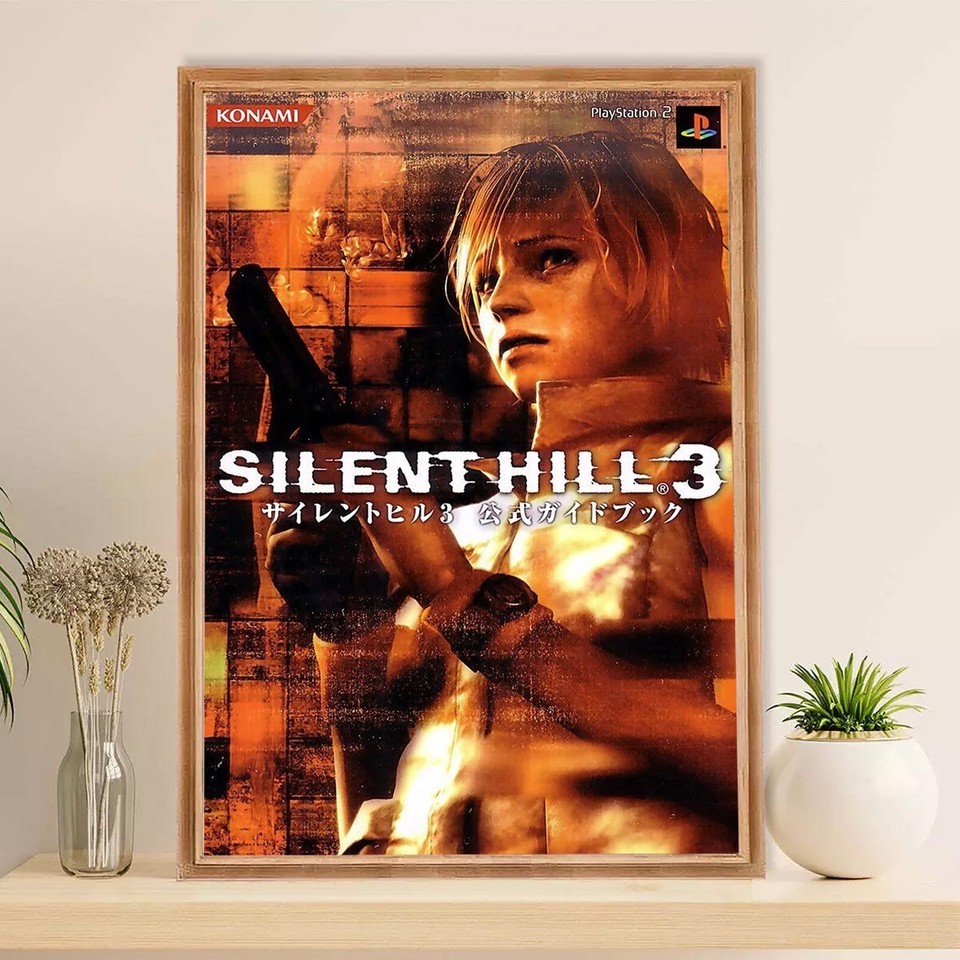 Vintage Silent Hill PS2 Horror Game Poster - Retro Wall Art for Gamers