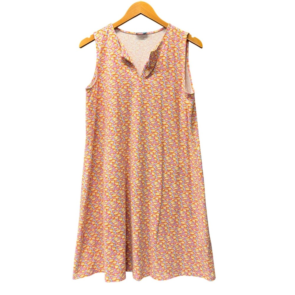 J McLaughlin Dress Womens Large Catalina Cloth Ellison Floral Shift V-Neck