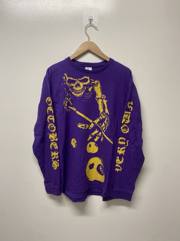 OVO October's Very Own Drake Long Sleeve Purple Shirt Billiards Men’s Size Large