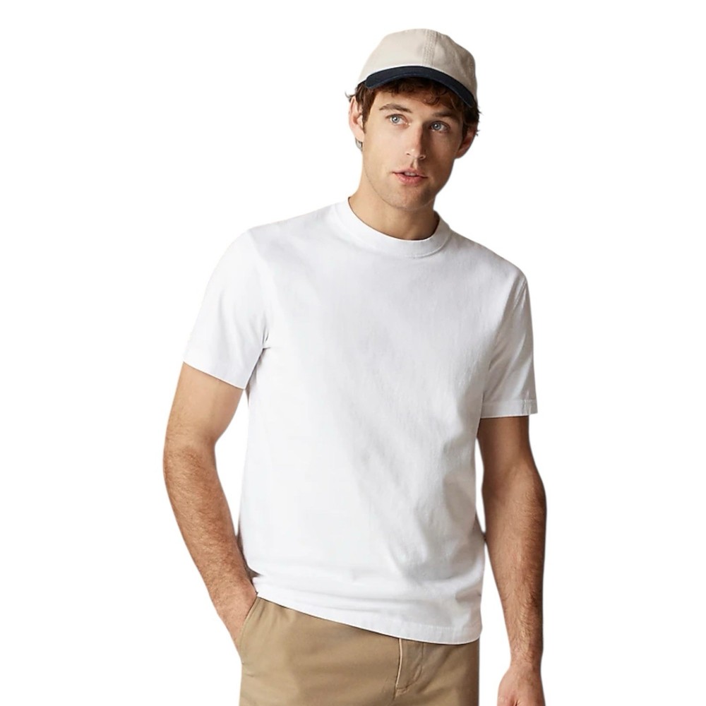 J Crew White Relaxed Premium Weight Cotton T-shirt Short Sleeve Mens Size L