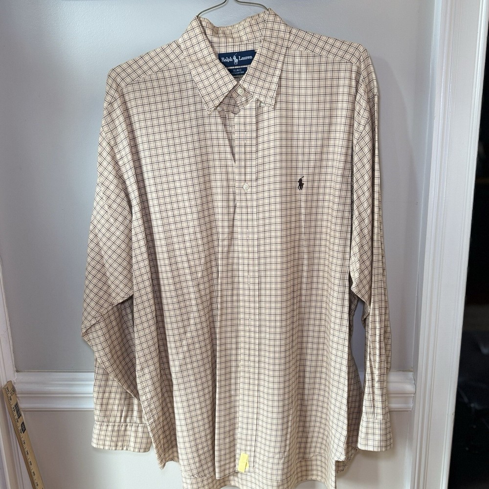 Bobby Jones Collection Shirt Men’s L Italy Multi Check Button Down Long Sleeve