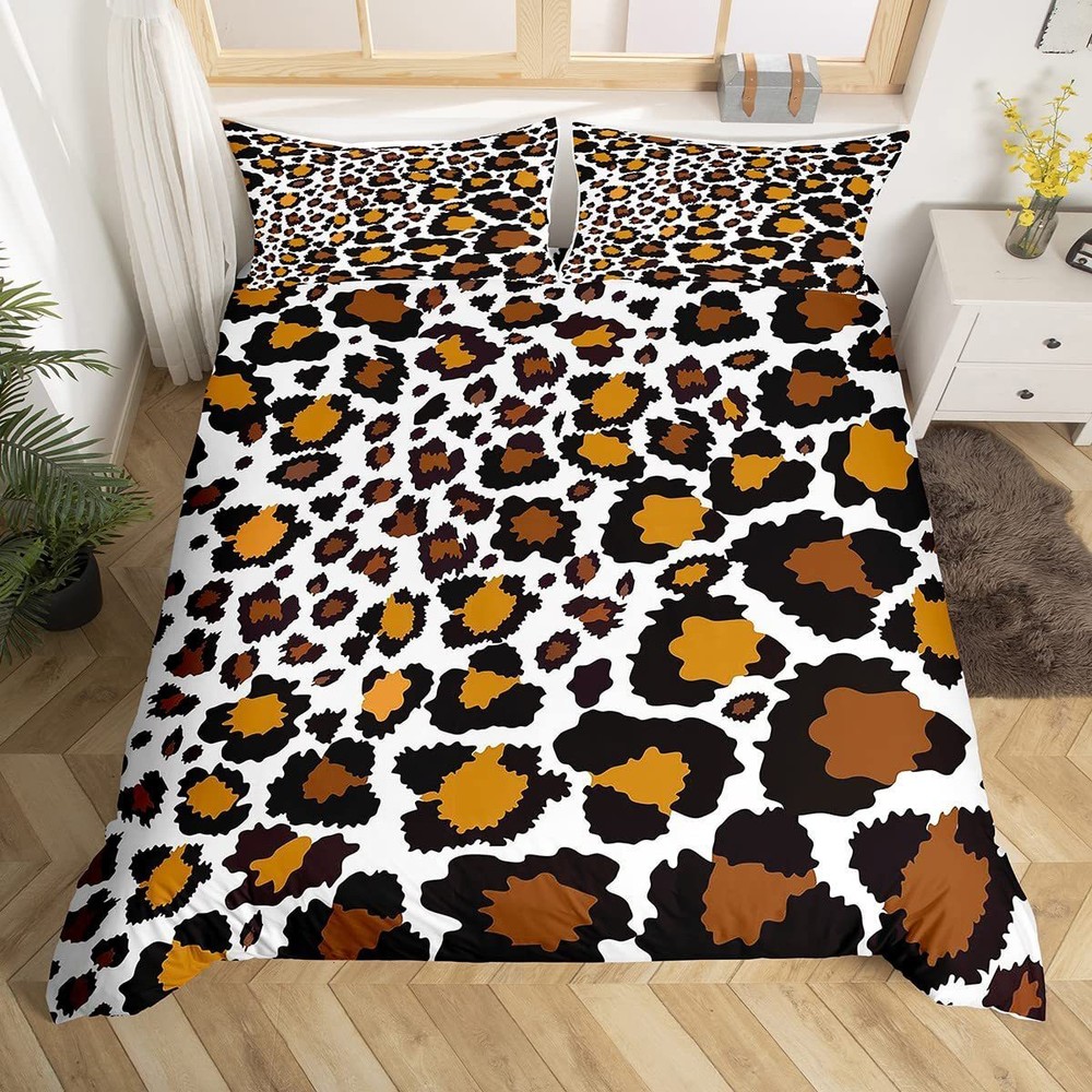 Cow Spot Fashion Duvet Quilt Cover Queen Bedding Set Pillowcase