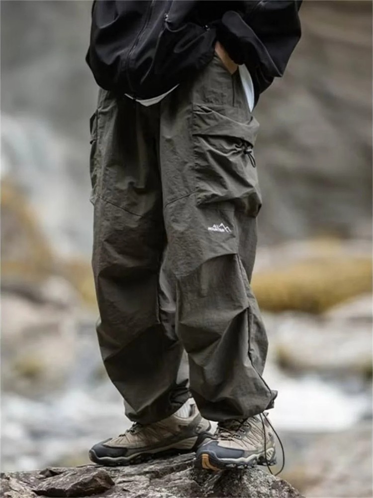 Men's Spring and Autumn New Waterproof Hip Hop Mountaineering Pants Casual