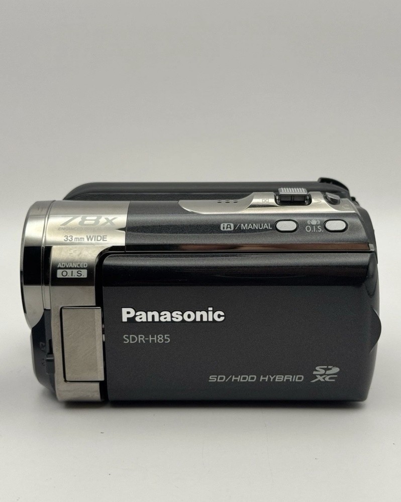 Panasonic SDR-H85 Handheld 80GB HDD Camcorder Black fully Tested + charger case