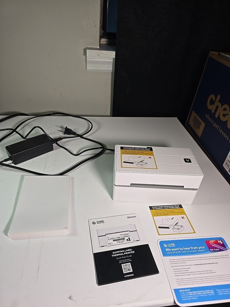 Core Innovations CTP800BD Bluetooth Thermal Label Printer for Shipping