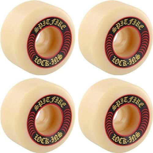 Spitfire Formula Four Lock-Ins White Red Skate Wheels 52mm 101a Set