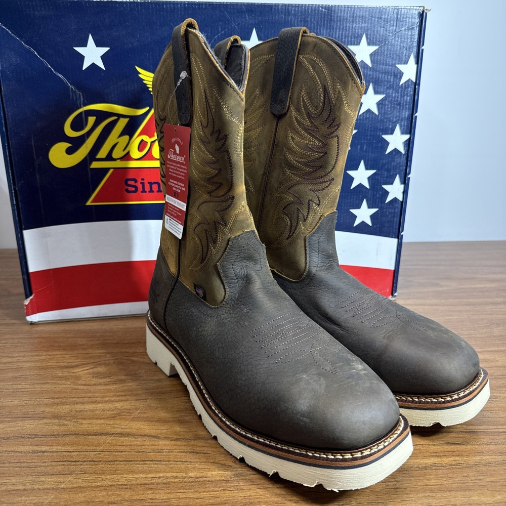 Thorogood American Heritage 12D Square Toe Wellington Boot Made in USA