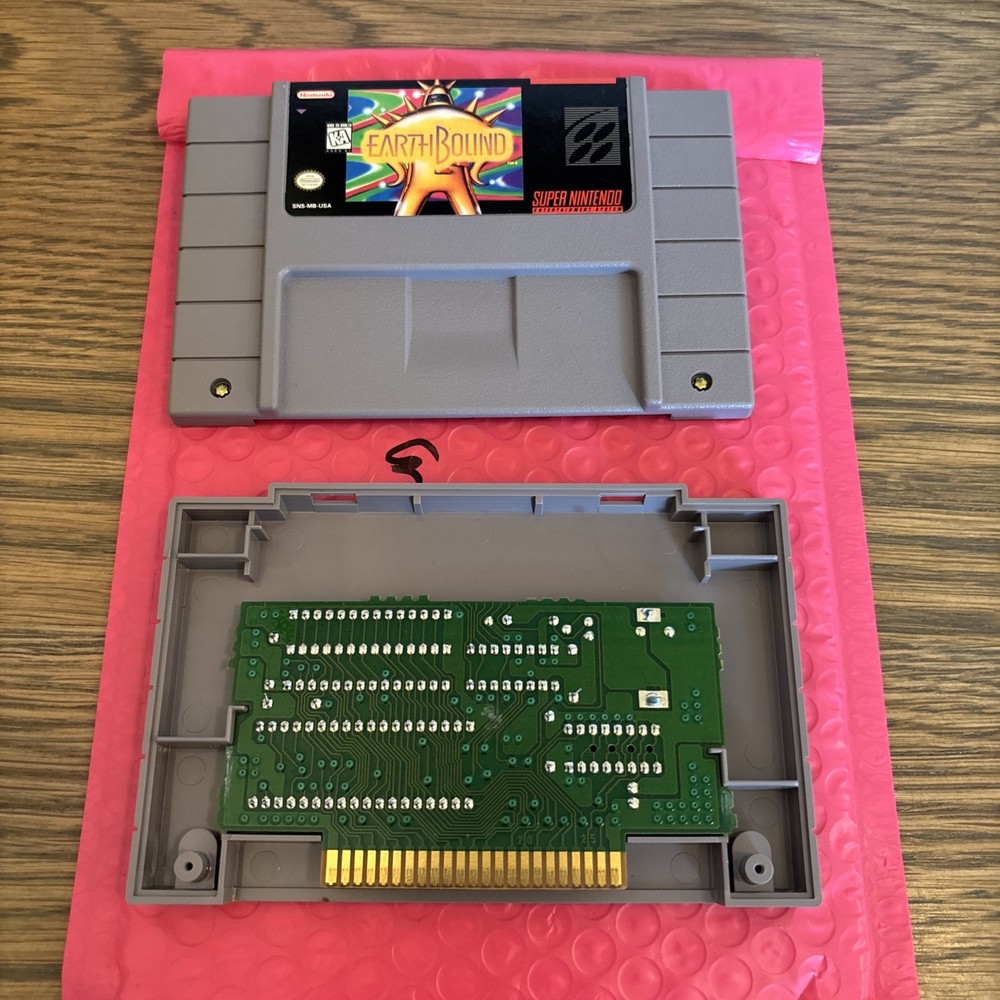 EarthBound Super Nintendo SNES Authentic Cartridge Tested Earth Bound MINTY [A4]
