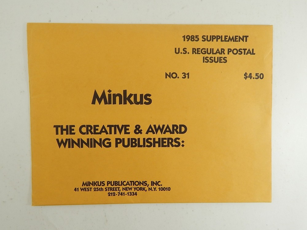 Minkus United States Regular Postal Issues 1985 Supplement Stamp Album Pages