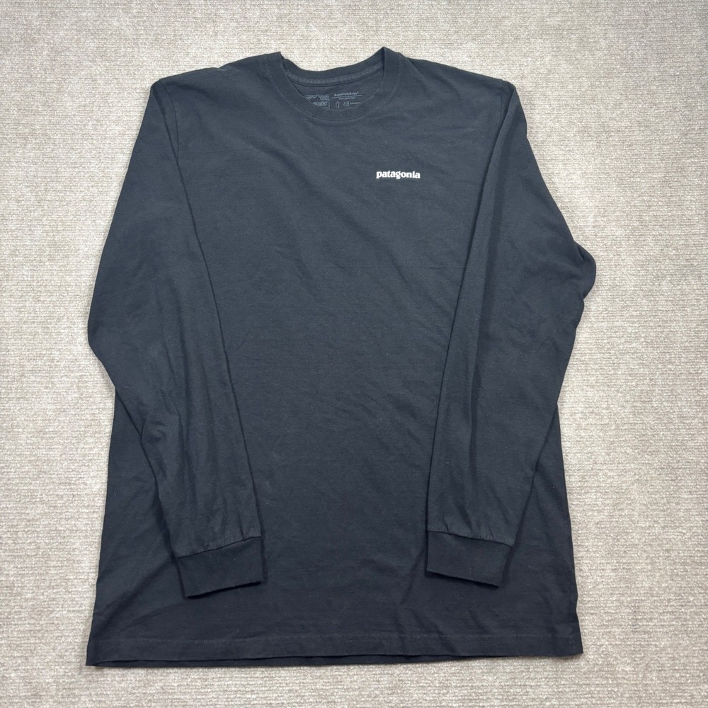 Patagonia Black Long Sleeve Responsibili-Tee Shirt Men's Size Large EUC 39161