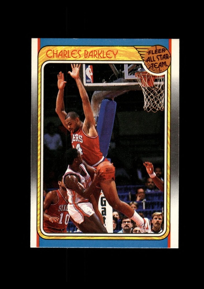 1988-89 Fleer Set-Break #129 Charles Barkley As EX-EXMINT *GMCARDS*Consign with Greg Morris Cards
