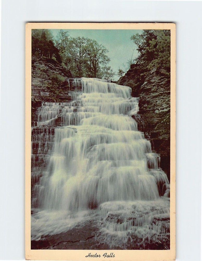 Postcard Hector Falls New York USA North America