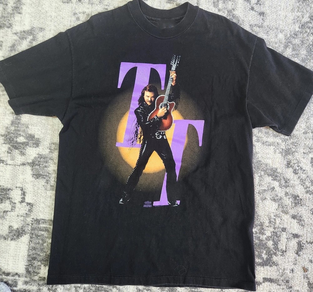 Vintage 1990's Travis Tritt Tour Black Cotton T-Shirt All size S-5XL 4HRT37