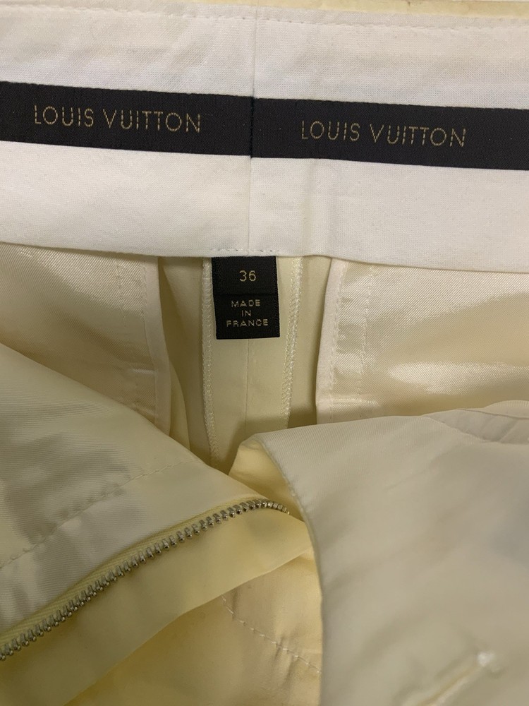Louis Vuitton Size 36 Women Shorts Made In France Light Yellow