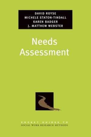 Needs Assessment (Pocket Guides to Social - Paperback, by Royse David - Good