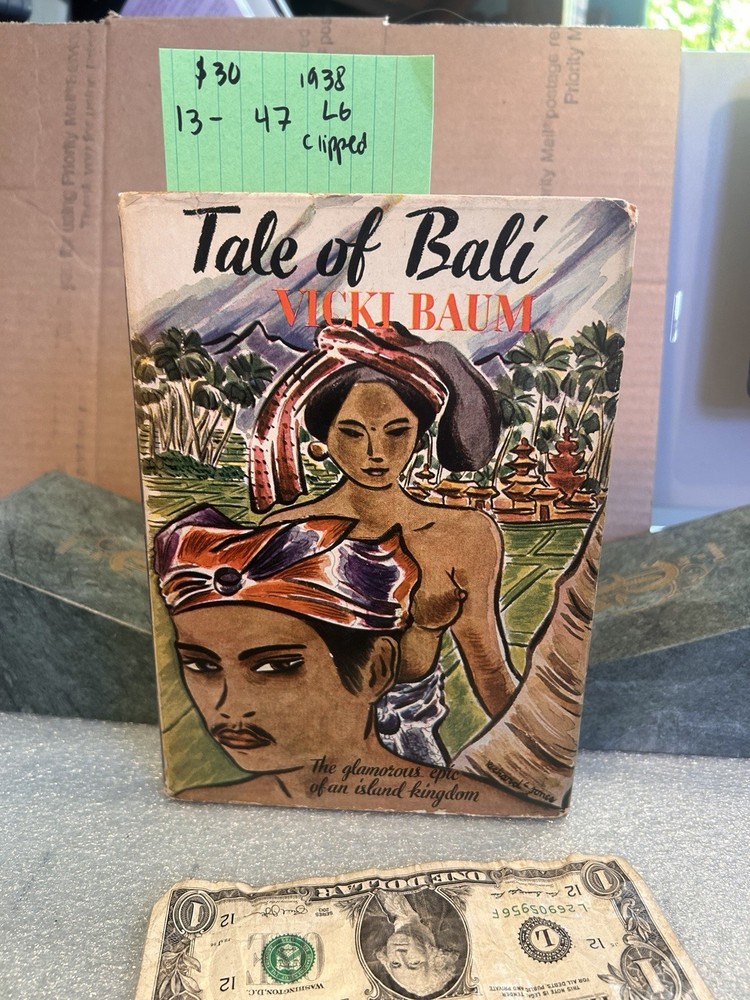 Tale Of Bali by Vicki Baum - 1938 Literary Guild Of America, NY - HC DJ