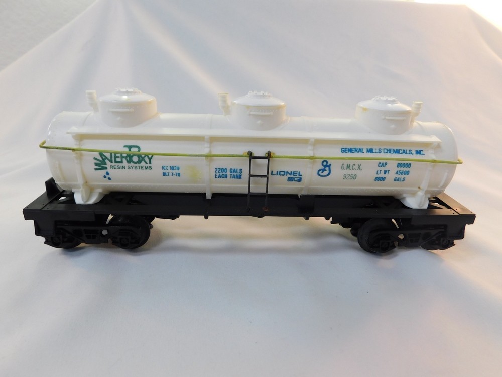 Lionel 6-9250 O Gauge GMCX Tank Car, Waterpoxy Resin Systems #9250
