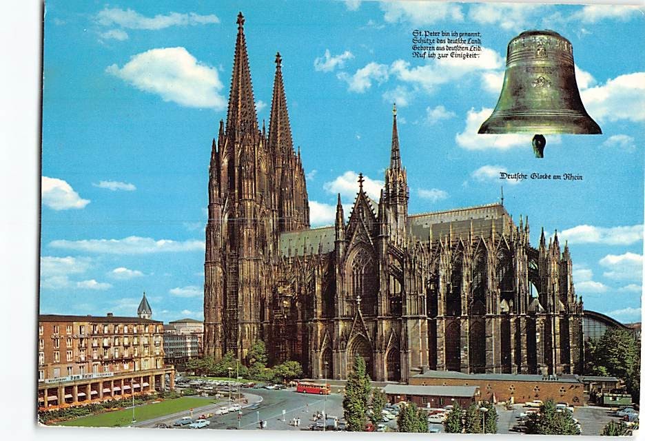 Postcard Cathedral (southern side) Cologne Germany