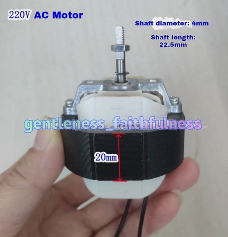 YJ58-20 Copper Wire 220V Shaded-pole Asynchronous Motor 26W Clockwise Rotate AC