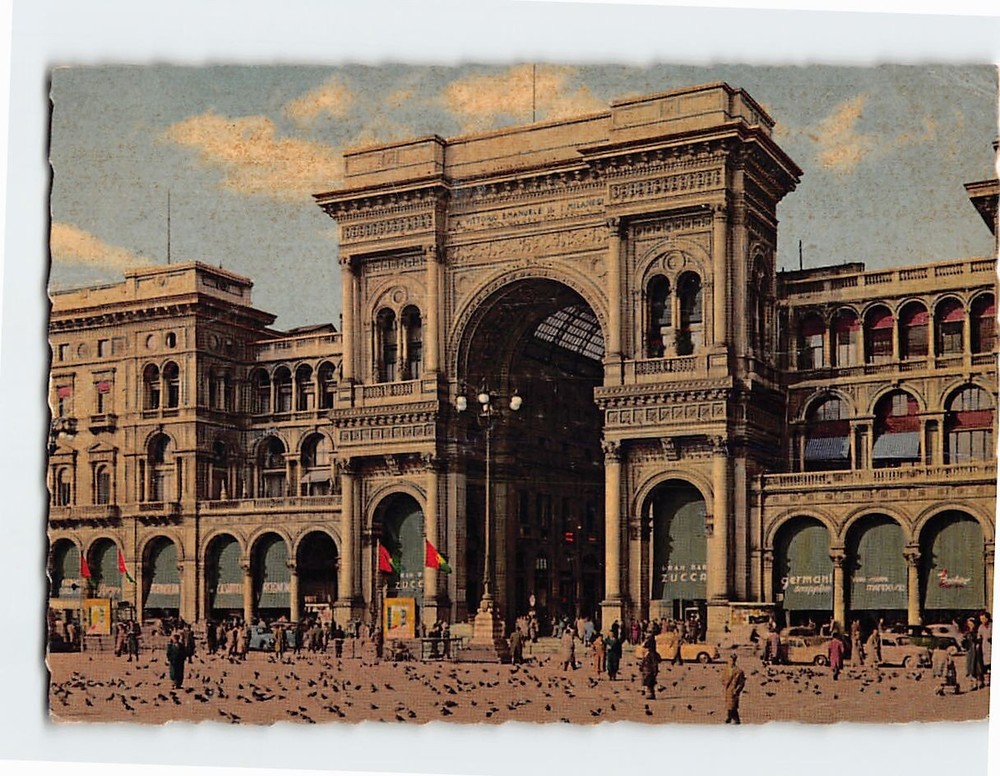 Postcard Galleria Vittorio Emanuele II Milan Italy
