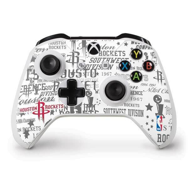 NBA Houston Rockets Xbox One S Controller Skin - Houston Rockets Historic Blast