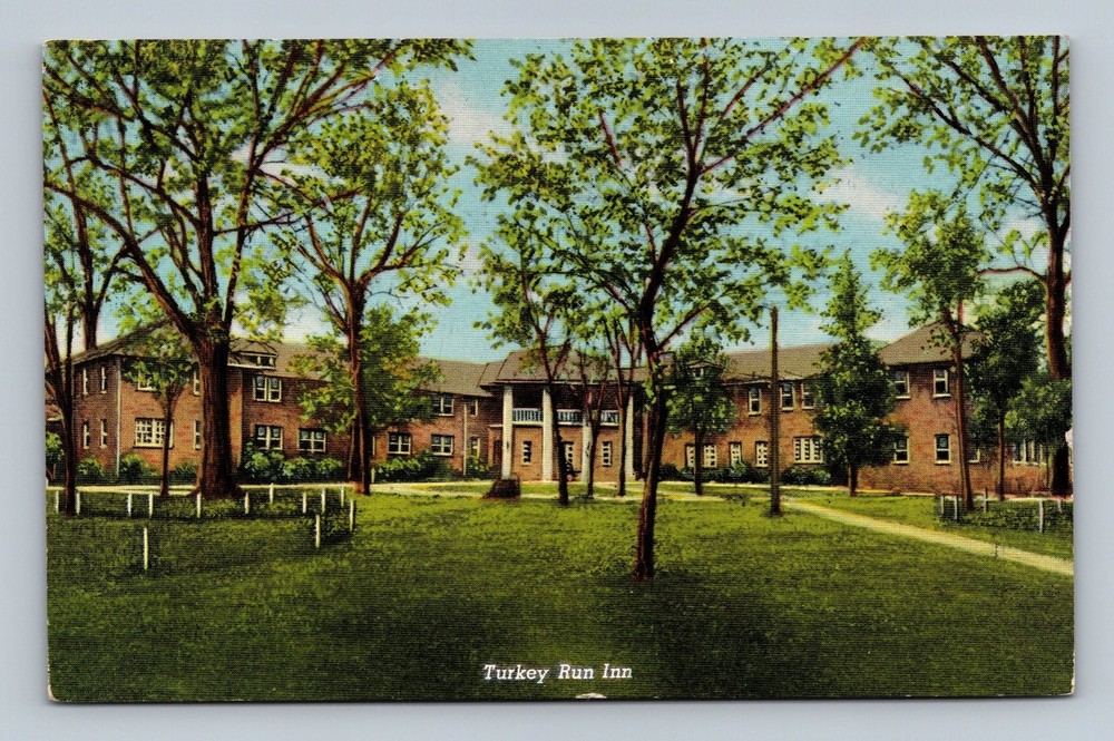 Turkey Run Inn Turkey Run State Park Marshall Indiana Vintage Postcard
