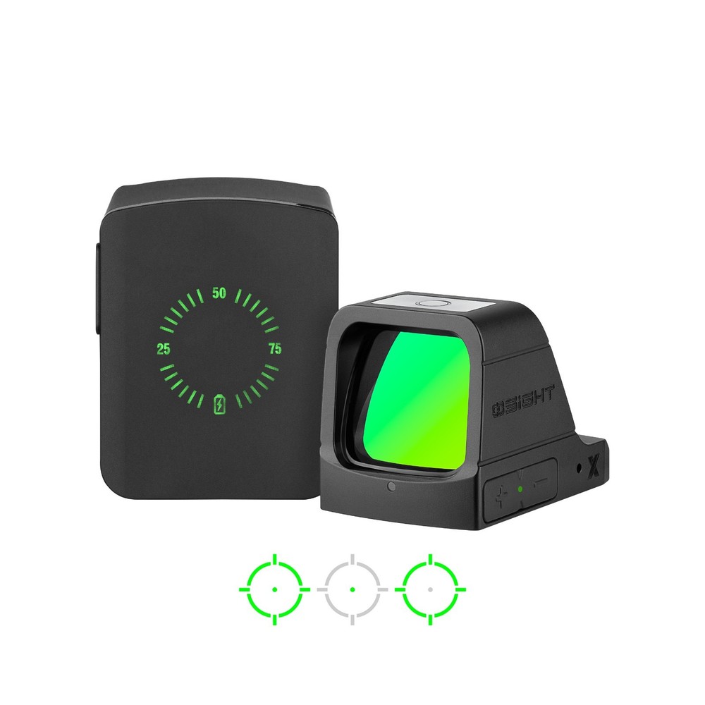 Osight X 3 MOA Dot Sight + 32 MOA Circle  Magnetic Charging Cover Large Window.