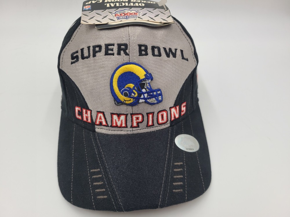 Vintage St Louis Rams Super Bowl XXXIV Champions Puma Snapback Cap NFL Fitted Hat