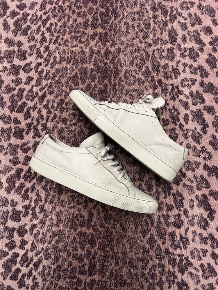 Common Projects Men White Achilles Low-Top Sneaker Shoes Size EU 42/US 9-image