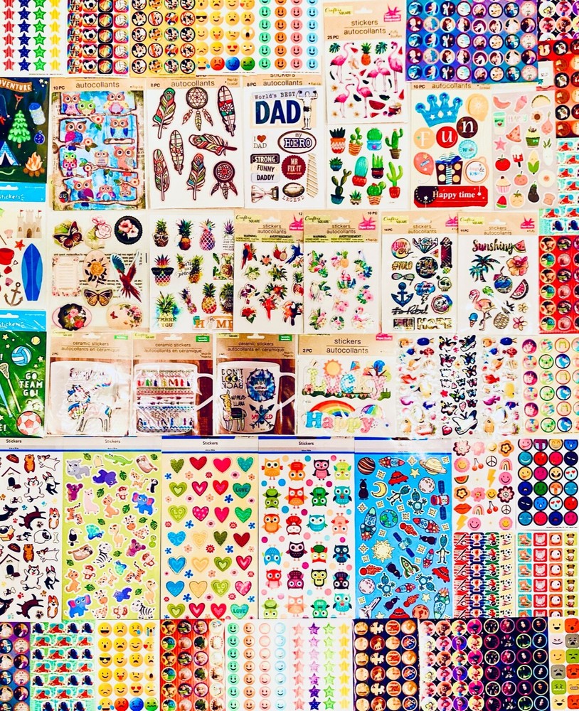 Huge Lot 2098 Stickers Fantasy Novelty TV movie Disney Characters Animals School