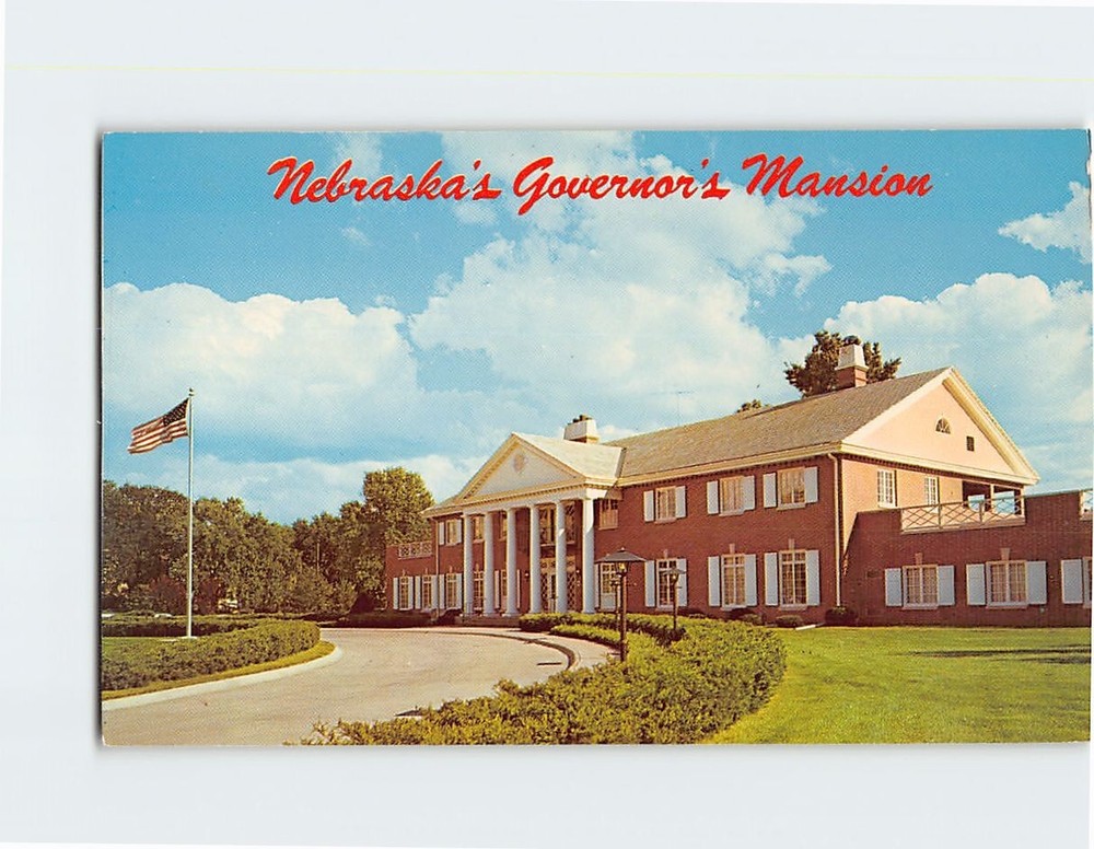 Postcard Governor's Mansion Lincoln Nebraska USA