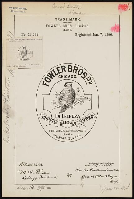 Photo: Fowler Bros., Limited for La Lechuza brand Hams