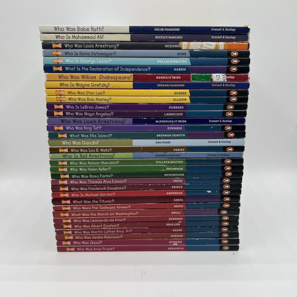 Lot of 32 Books Who Was? Where Was? What Is What Was Series        No Duplicates