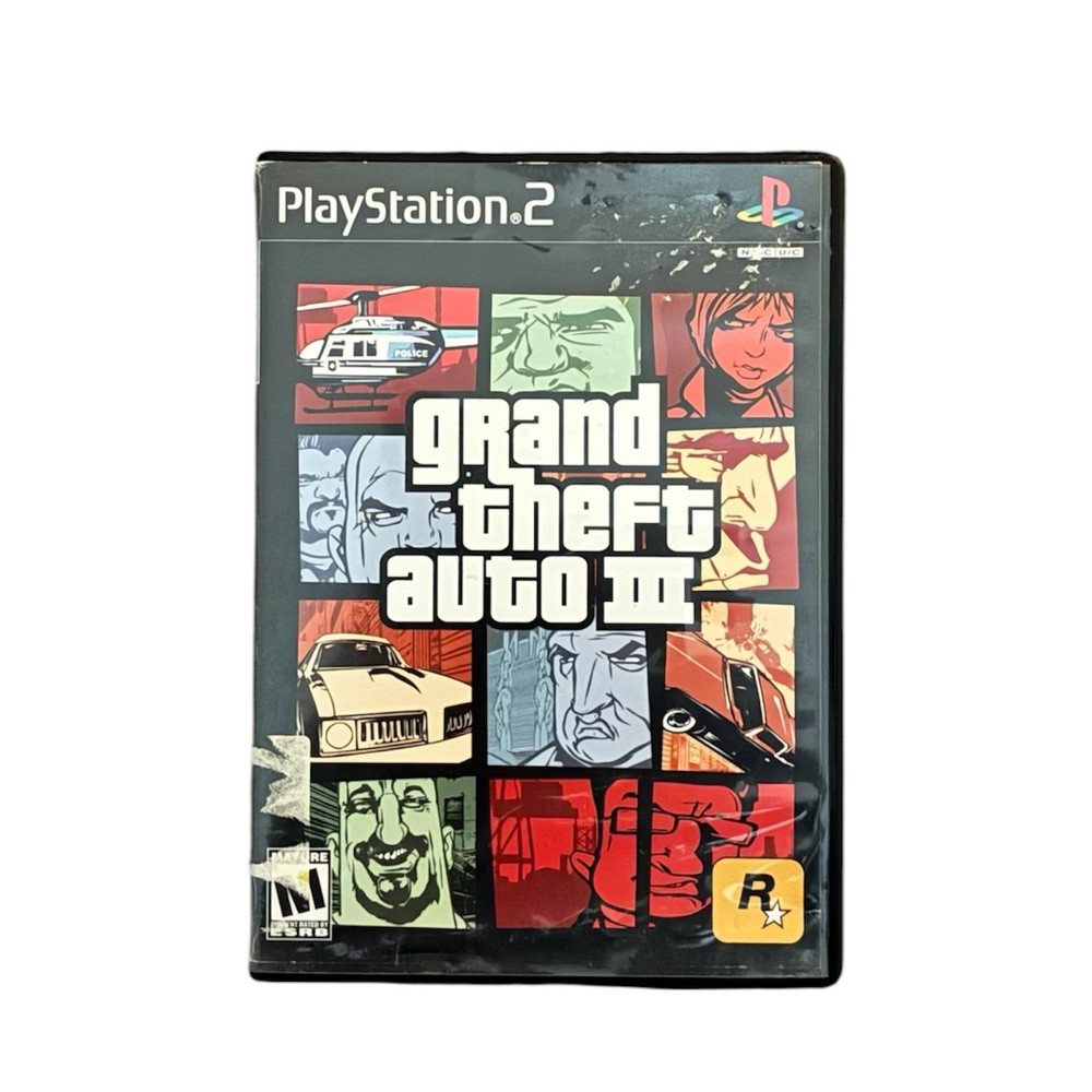 Grand Theft Auto III-GTA 3-Playstation 2-PS2-tested Free Shipping W/manual