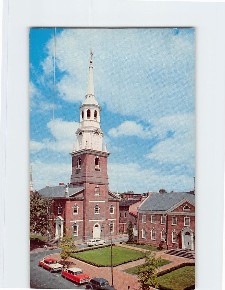 Postcard Lutheran Church of the Holy Trinity Lancaster Pennsylvania USA