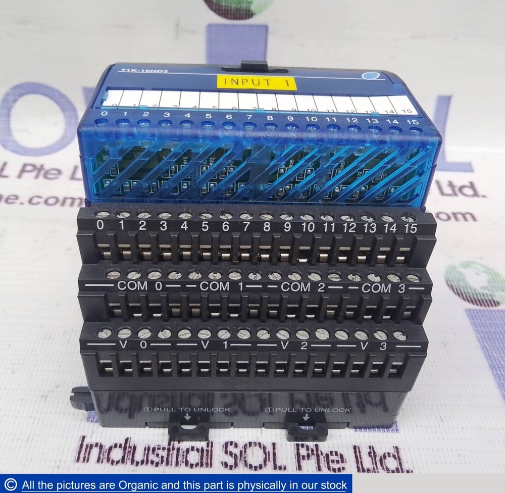 Automation Direct T1K-16ND3 Terminator Discrete Input Module W/ T1K-16B I/O Base