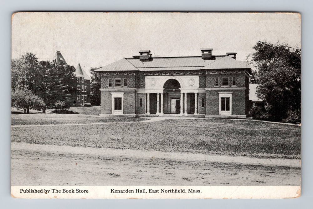 East Northfield MA-Massachusetts Kenarden Hall Vintage Postcard