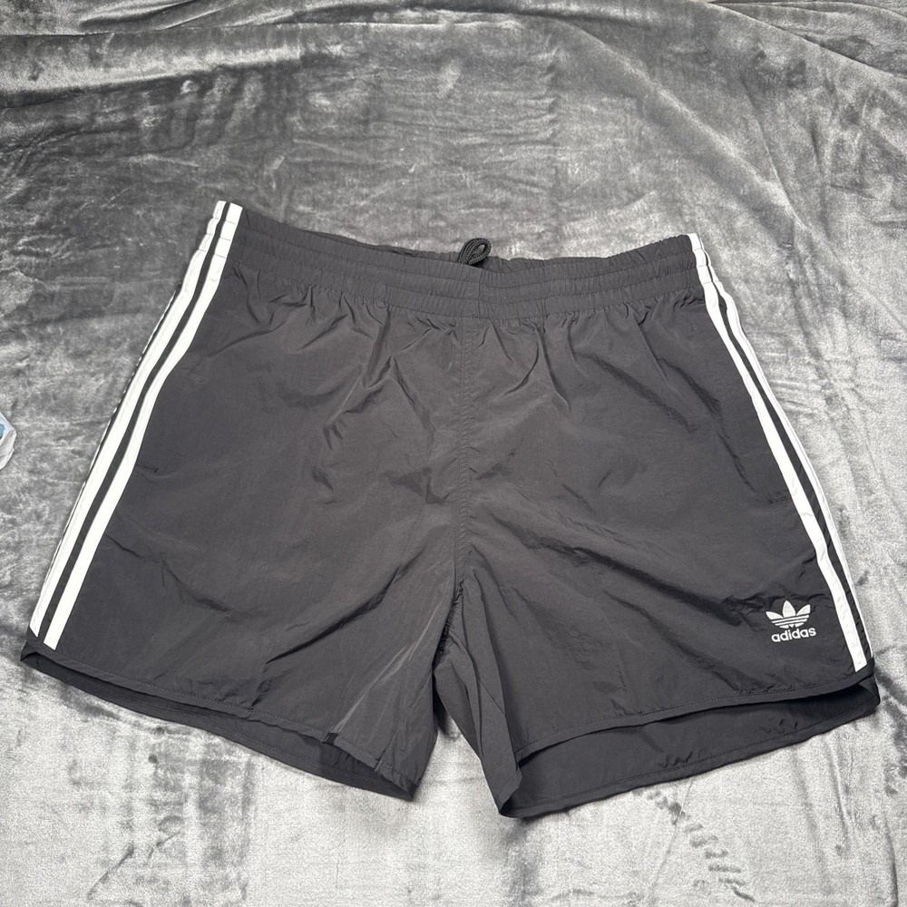 Adidas Originals Sprinter Trefoil Shorts Mens Size Xl   #Hs2069 Black White Nwt