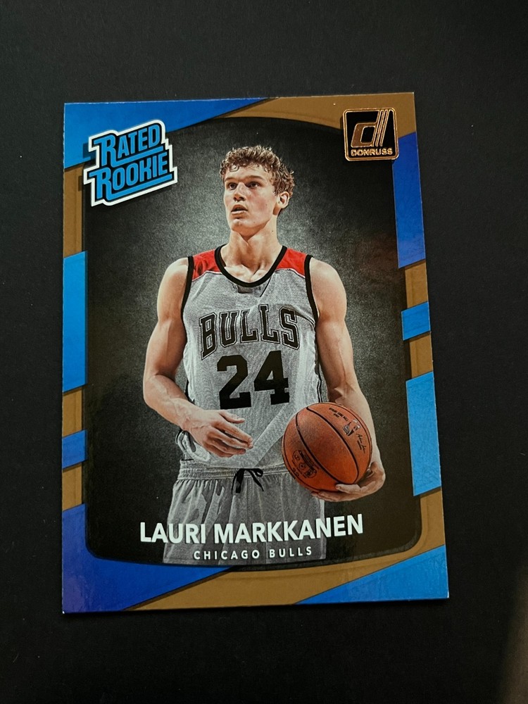 Lauri Markkanen 2017-18 Donruss Rated Rookie Card #159 RC Utah Jazz