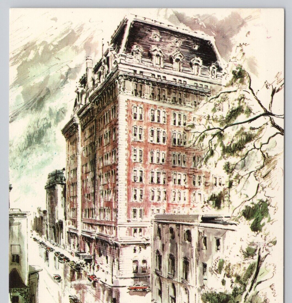 Sheraton Belvedere Charles & Chase Streets Baltimore MD 1965 VTG Postcard UNP