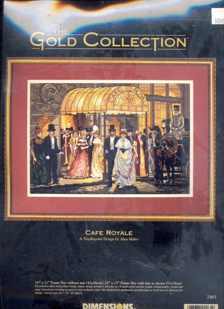 Gold Collection Cross Stitch Kit Cafe Royale Alan Maley