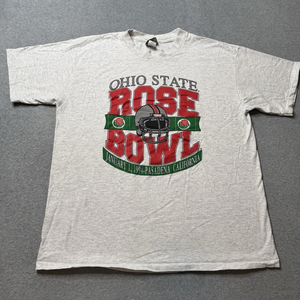 Vintage Famous Sportswear T Shirt Mens XL Ohio State University Rose Bowl 1994